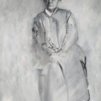 Schilderij getiteld "Camille C." door Denis Perrot, Origineel Kunstwerk, Olie