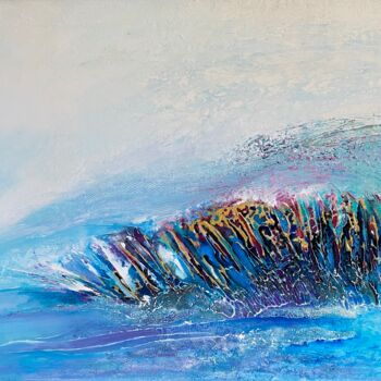 Peinture intitulée "Turbulences" par Sonia Di Maccio, Œuvre d'art originale, Acrylique Monté sur Châssis en bois