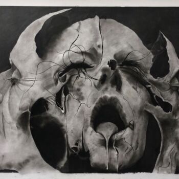 Drawing titled "Echoes In The Dark…" by Samuel Peters, Original Artwork, Pencil