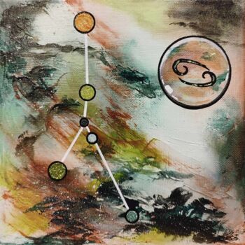 Peinture intitulée "Cancer 2" par Julien Abstrait, Œuvre d'art originale, Acrylique Monté sur Châssis en bois