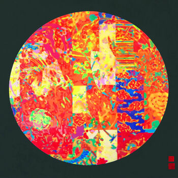 제목이 "Chinese silk"인 미술작품 Christian Vidal로, 원작, 아크릴