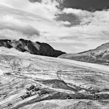 Photography titled "STELVIO GLACIER" by Alfonso Catalano, Original Artwork, Digital Photography Mounted on Other rigid panel