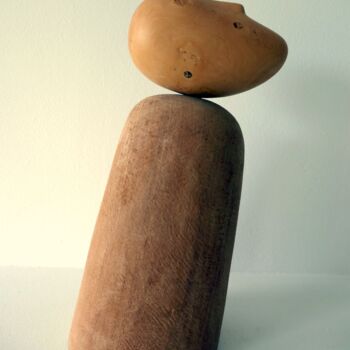 Sculpture titled "The touch of the air" by Liquette-Gorbach, Original Artwork, Wood