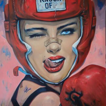 Painting titled ",,Knock off,," by Vadim Kovalev, Original Artwork, Oil