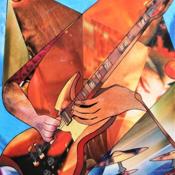 Collages intitulée "CONCERT 2" par Gil Loison, Œuvre d'art originale, Collages Monté sur Carton