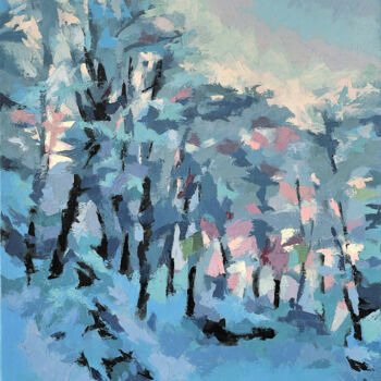 Peinture intitulée "L'hiver-1" par Francis Gengoux, Œuvre d'art originale, Huile