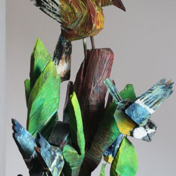 Sculpture titled "Beskidzkie Drzewko…" by Alex Johanson, Original Artwork, Wood