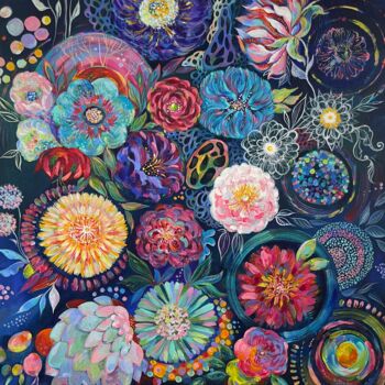 "Waltz of the Flower…" başlıklı Tablo Marina Mark tarafından, Orijinal sanat, Akrilik