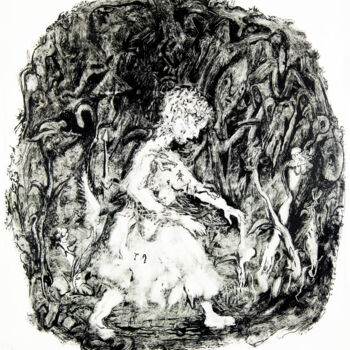 제목이 "Conte pour enfants"인 그림 Bruno Sentier (Assemblages)로, 원작, 잉크