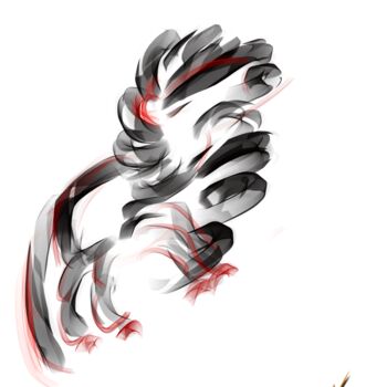 Arts numériques intitulée "Cheval" par Voy, Œuvre d'art originale, Peinture numérique