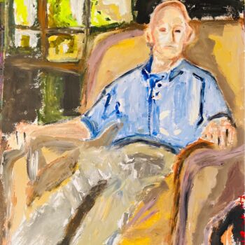Painting titled "Chez Monsieur Jacqu…" by Frédérick Meunier, Original Artwork, Acrylic