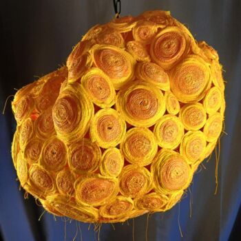 Textile Art με τίτλο "The Celestial Seed" από Richard Harding, Αυθεντικά έργα τέχνης, Υφαντικές ίνες