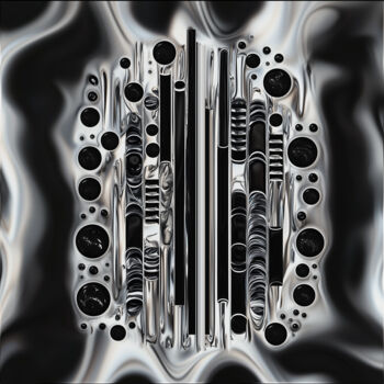 Artes digitais intitulada "Echoes of Fluid Ste…" por Alberto Capitani, Obras de arte originais, Imagem gerada por IA