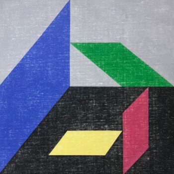 Peinture intitulée "Tricky" par Iurii Rostislavskii, Œuvre d'art originale, Acrylique Monté sur Châssis en bois