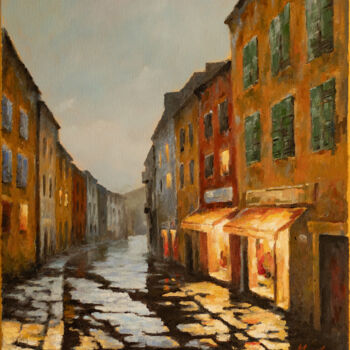제목이 "In the city in the…"인 미술작품 Igor Makeev로, 원작, 기름