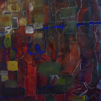 Schilderij getiteld "Super j'ai un nouve…" door Geneviève Durantou, Origineel Kunstwerk, Acryl