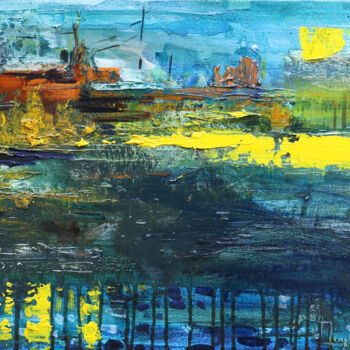 Peinture intitulée "Reflections of the…" par Mariam Dahtoyan, Œuvre d'art originale, Huile Monté sur Châssis en bois