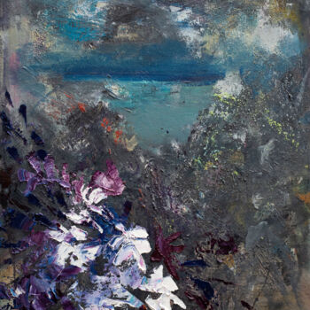 Peinture intitulée "Veil of Rest" par Mariam Dahtoyan, Œuvre d'art originale, Huile Monté sur Châssis en bois