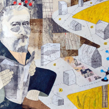 Collages intitulée "The news" par Chiara Criniti, Œuvre d'art originale, Acrylique