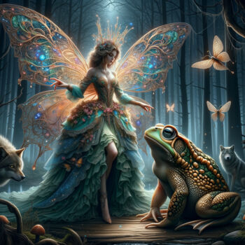 「The Fairy's Moment…」というタイトルのデジタルアーツ Alberto Capitaniによって, オリジナルのアートワーク, AI生成画像