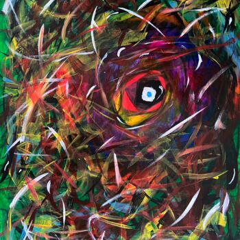 「Gaze」というタイトルの絵画 Oleg Strokatyyによって, オリジナルのアートワーク, アクリル