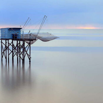 Photographie intitulée "De bleu, sublimer..." par Christian Thibaud, Œuvre d'art originale, Photographie numérique Monté sur…