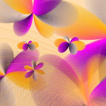 Digital Arts titled "Orbital Summer" by Elkement (Elke Stangl), Original Artwork, 3D Modeling