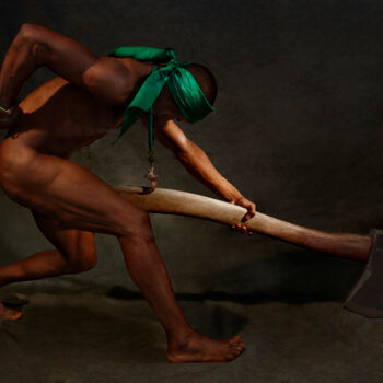 Ogun con Hacha