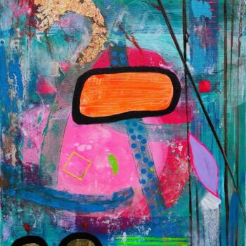 Peinture intitulée "Rykowisko" par Celina Drzewiecka, Œuvre d'art originale, Acrylique Monté sur Châssis en bois