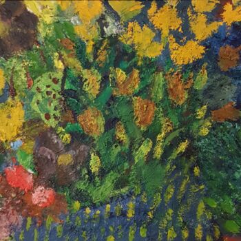 Pintura titulada "VARIETES DE FLEURS" por Mchartrie, Obra de arte original, Oleo