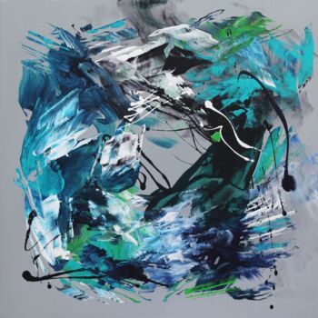 Painting titled "Timeless Flow" by Paresh Nrshinga F R S A, Original Artwork, Acrylic Mounted on Wood Stretcher frame