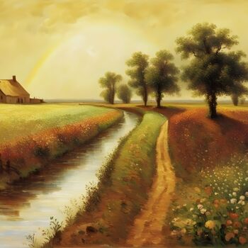 Digital Arts titled "::: Landscape Serie…" by Kyozai, Original Artwork, AI generated image