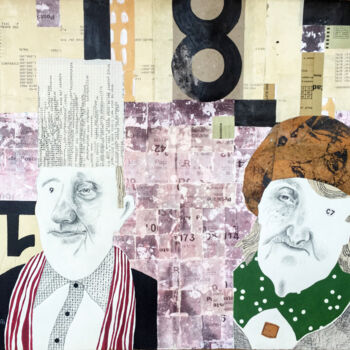 Collages intitolato "Waiting" da Chiara Criniti, Opera d'arte originale, Acrilico