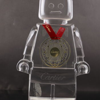 Γλυπτική με τίτλο "Roboclusion Cartier…" από Vincent Sabatier (VerSus), Αυθεντικά έργα τέχνης, Ρητίνη