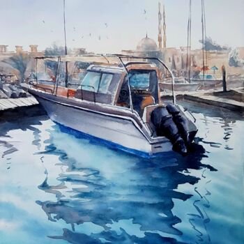 Ζωγραφική με τίτλο "Watercolor Painting…" από Olga Sova, Αυθεντικά έργα τέχνης, Ακουαρέλα
