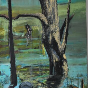 Peinture intitulée "The Fountain of obl…" par Gauthier Osiepa, Œuvre d'art originale, Huile
