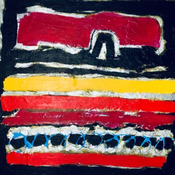 Painting titled "A Way Out" by Natalia Rose, Original Artwork, Acrylic Mounted on Wood Stretcher frame