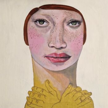 Painting titled "Love of my life vol…" by Romy Van Rijckevorsel, Original Artwork, Acrylic Mounted on Wood Panel