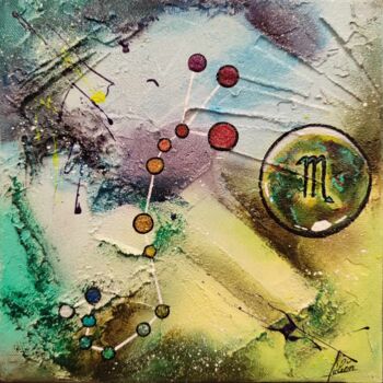 Peinture intitulée "Scorpio 2" par Julien Abstrait, Œuvre d'art originale, Acrylique Monté sur Châssis en bois