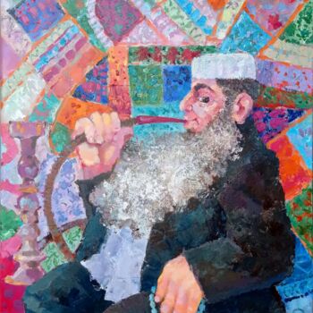 Pittura intitolato "Carpet Seller" da Vlad Gabelev, Opera d'arte originale, Acrilico