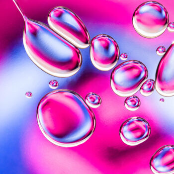 摄影 标题为“Oily Bubbles #7” 由Mickaël Weber, 原创艺术品, 数码摄影