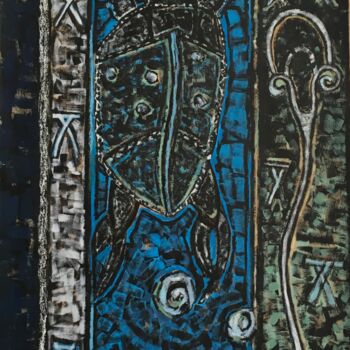 Peinture intitulée "Khepper" par Elisabeth Perlini, Œuvre d'art originale, Acrylique