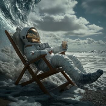 Arts numériques intitulée "Cosmo Relax" par Alena Ps, Œuvre d'art originale, Peinture numérique