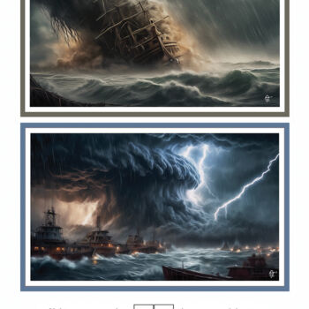 Digital Arts titled "Ouragan" by Christian Fritz Garett, Original Artwork, 2D Digital Work