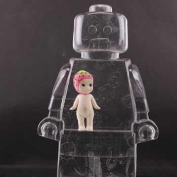 Γλυπτική με τίτλο "roboclusion sonny a…" από Vincent Sabatier (VerSus), Αυθεντικά έργα τέχνης, Ρητίνη