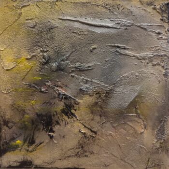Peinture intitulée "Obscur silence" par Julien Abstrait, Œuvre d'art originale, Acrylique Monté sur Châssis en bois