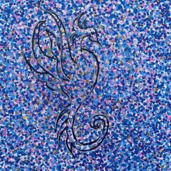 Peinture intitulée "Hypodran" par Gabassi Elise, Œuvre d'art originale, Marqueur
