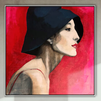 Peinture intitulée "Louisa" par Martina Schneider-Hartmann, Œuvre d'art originale, Acrylique