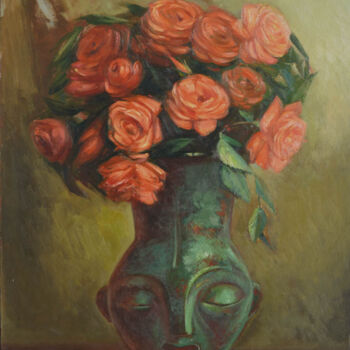 Peinture intitulée ""The Vase"" par Tatiana Mcwethy, Œuvre d'art originale, Huile