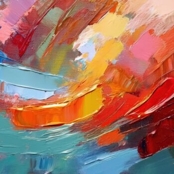 Digital Arts titled "Vibrant Oil Paintin…" by Jacek Dudziński, Original Artwork, AI generated image